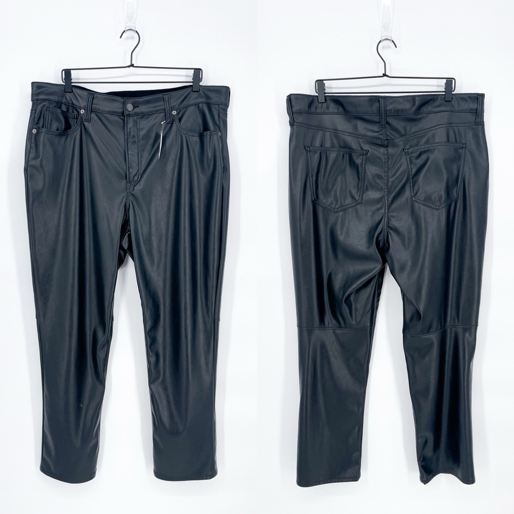 ☀️ 3/$25 NWT Gap High Rise Vegan Leather Vintage Slim High Rise Pants Size 20